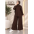MUCEMU3833 ETEK PANTOLON TAKIM KAHVERENGİ