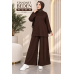 MUCEMU3833 ETEK PANTOLON TAKIM KAHVERENGİ