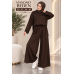 MUCEMU3833 ETEK PANTOLON TAKIM KAHVERENGİ