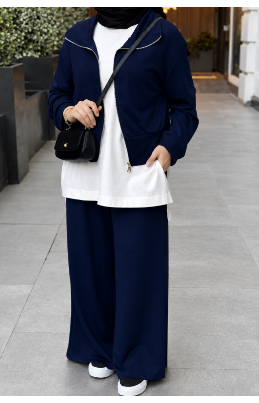 MUCEMU3842 SPOR 3LÜ TAKIM LACİVERT