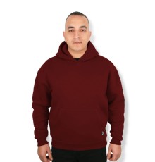 MUCEMU101 BORDO KAPŞONLU SWEATSHIRT OVERSİZE