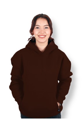 MUCEMU101 KAHVERENGİ SWEATSHIRT OVERSIZE