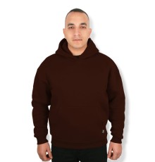 MUCEMU101 KAHVERENGİ KAPŞONLU SWEATSHIRT OVERSİZE