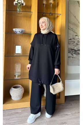 MUCEMU1649 SPOR TAKIM SİYAH