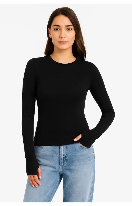 MUCEMU43 PARMAK GEÇMELİ BADİ SİYAH