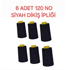 MUCEMU 120 NO SİYAH İPLİK ENAZ 6 ADET VE ÜZERİ KARGOLANIR