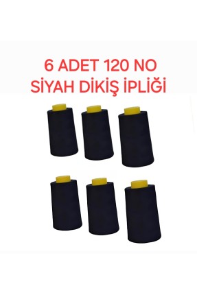 MUCEMU 120 NO SİYAH İPLİK ENAZ 6 ADET VE ÜZERİ KARGOLANIR