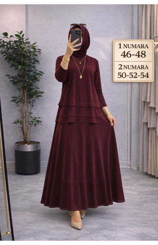 MUCEMU52 ETEKLİ TÜLLÜ SANDY TAKIM MÜRDÜM
