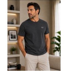 MUCEMU109 BİSİKLET YAKA ANTRASİT UNISEX TİŞÖRT