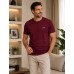 MUCEMU109 BİSİKLET YAKA BORDO UNISEX TİŞÖRT