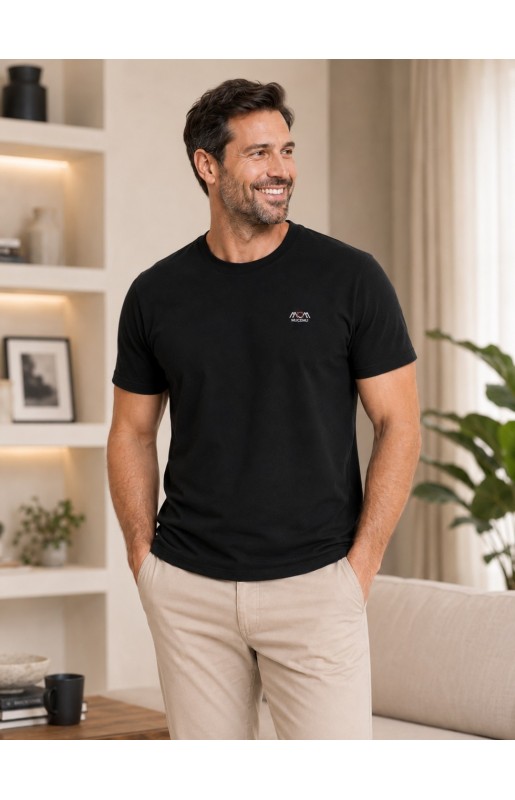MUCEMU109 BİSİKLET YAKA SİYAH UNISEX TİŞÖRT