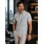 MUCEMU111 POLO YAKA GRİ UNISEX TİŞÖRT