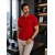 MUCEMU111 POLO YAKA KIRMIZI UNISEX TİŞÖRT