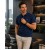 MUCEMU111 POLO YAKA LACİVERT UNISEX TİŞÖRT