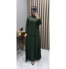 MUCEMU4921 FİTİİLİ ÖRME TAKIM YEŞİL