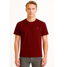MUCEMU109 BİSİKLET YAKA BORDO UNISEX TİŞÖRT