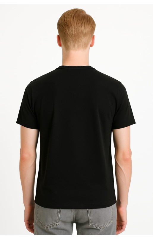 MUCEMU109 BİSİKLET YAKA SİYAH UNISEX TİŞÖRT
