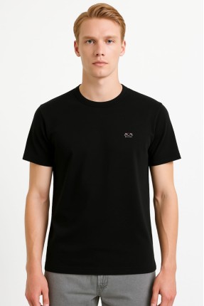 MUCEMU109 BİSİKLET YAKA SİYAH UNISEX TİŞÖRT