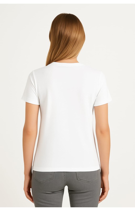 MUCEMU109 BİSİKLET YAKA TİŞÖRT BEYAZ UNISEX MUCEMU109 BİSİKLET YAKA TİŞÖRT BEYAZ UNISEX