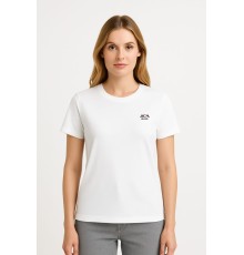 MUCEMU109 BİSİKLET YAKA TİŞÖRT BEYAZ UNISEX