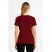 MUCEMU109 BİSİKLET YAKA TİŞÖRT BORDO UNISEX