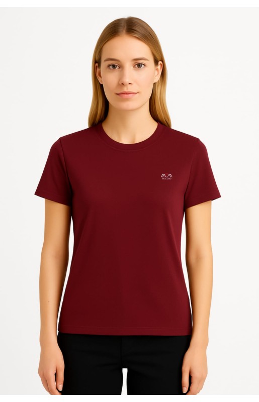 MUCEMU109 BİSİKLET YAKA TİŞÖRT BORDO UNISEX MUCEMU109 BİSİKLET YAKA TİŞÖRT BORDO UNISEX