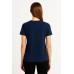 MUCEMU109 BİSİKLET YAKA TİŞÖRT LACİVERT UNISEX