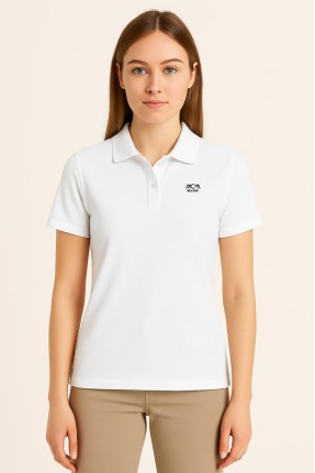 MUCEMU111 POLO YAKA TİŞÖRT BEYAZ UNISEX 
