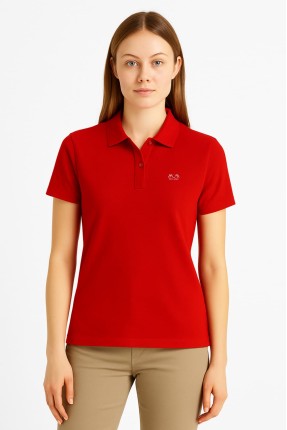 MUCEMU111 POLO YAKA TİŞÖRT KIRMIZI UNISEX
