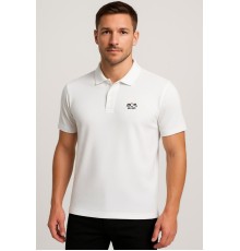 MUCEMU111 POLO YAKA BEYAZ UNISEX TİŞÖRT