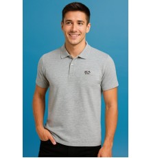 MUCEMU111 POLO YAKA GRİ UNISEX TİŞÖRT