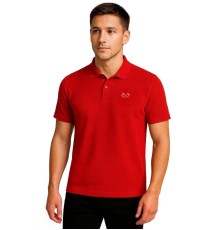 MUCEMU111 POLO YAKA KIRMIZI UNISEX TİŞÖRT