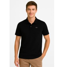 MUCEMU111 POLO YAKA SİYAH UNISEX TİŞÖRT